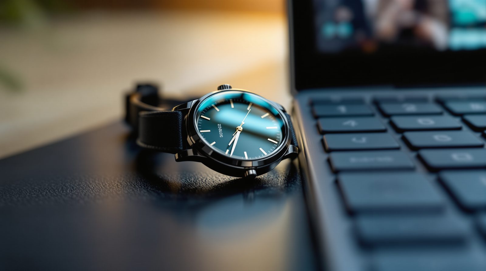 A mechanical watch beside a keyboard, second hand sweeping: scalping is played in seconds